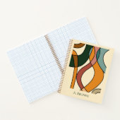 Serene Savanna Gentle Abstract Earthy Personalized ノートブック (内部)