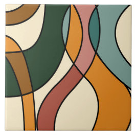 Serene Savanna Gentle Abstract Modern Earthy  タイル