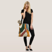 Serene Savanna Gentle Abstract Modern Earthy トートバッグ (モデル)