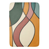 Serene Savanna Gentle Abstract Modern Earthy バスマット (正面縦)