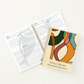 Serene Savanna Gentle Abstract Recipes and Cooking ノートブック (内部)