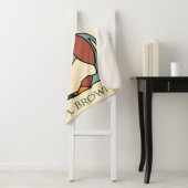 Serene Savanna Kind Lion Abstract Modern Earthy シェルパブランケット (インサイチュ)