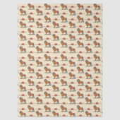Serene Savanna Kind Lion Abstract Pattern 薄葉紙 (正面)