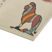 Serene Savanna Kind Lion Custom Family Name カッティングボード (角)