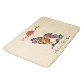 Serene Savanna Kind Lion Custom Name Bath Mat バスマット (アングル)