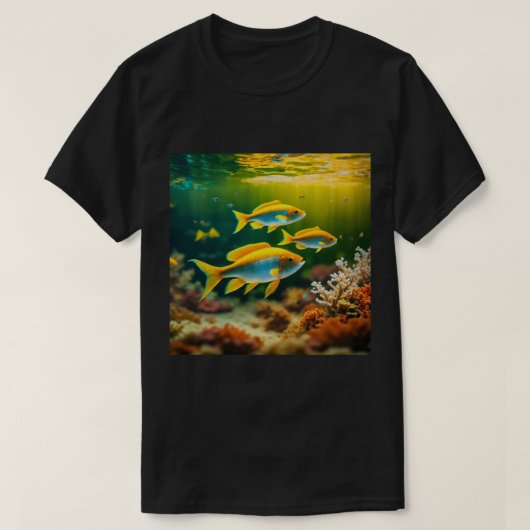 Serene Seahorse Symphony: A Family's Dance in the Tシャツ (デザイン正面)