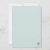 Serene Shoreline Coastal Wedding Invitation 招待状 (裏面)