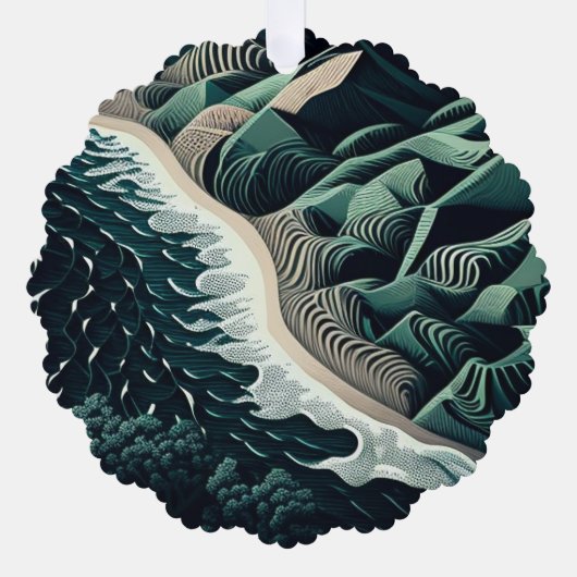 Serene Shores オーナメントカード (正面)