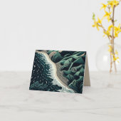 Serene Shores カード (黄色い花)