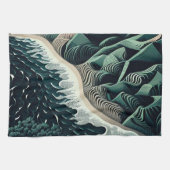 Serene Shores キッチンタオル (横)