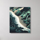 Serene Shores キャンバスプリント (正面)