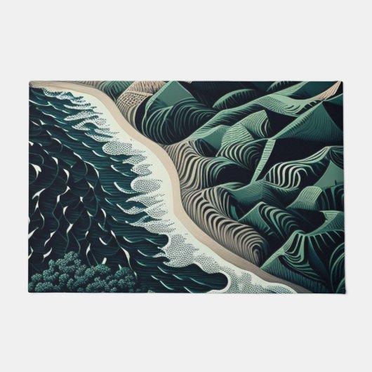 Serene Shores ドアマット (正面)