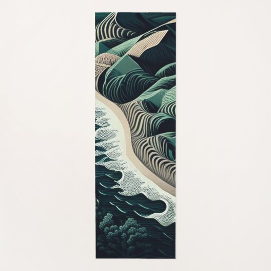 Serene Shores ヨガマット (正面)