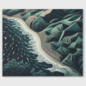 Serene Shores ラッピングペーパー (フラット)