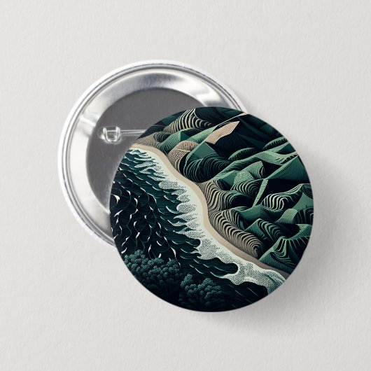 Serene Shores 缶バッジ (正面&裏面)