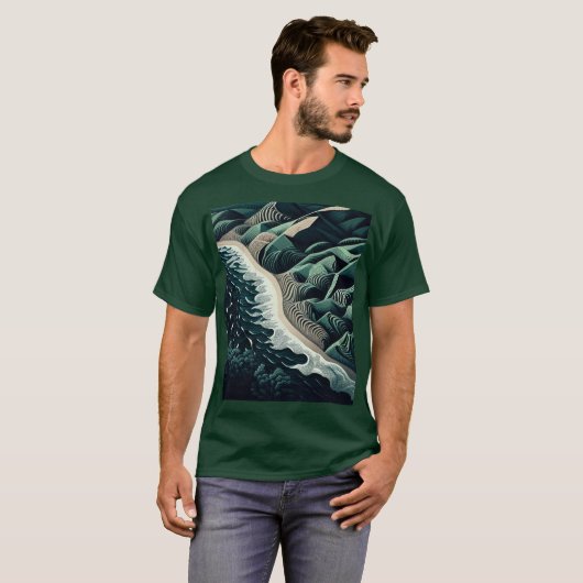 Serene Shores Tシャツ (正面フル)
