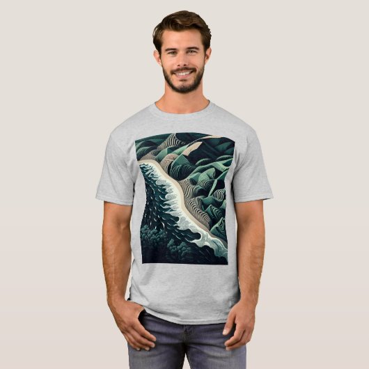 Serene Shores Tシャツ (正面フル)