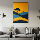 Serene Silhouettes ポスター