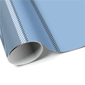 Serene Sky Blue and Slate Winter Tartan Plaid ラッピングペーパー (ロールコーナー)