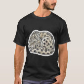 Serene Sleeping Snow Leopard T-Shirt Tシャツ (正面)