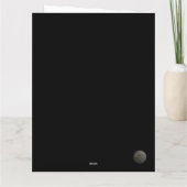 Serene snowy landscape illuminated by lit trees カード (裏面)