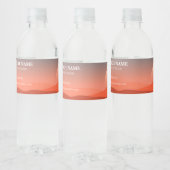 Serene Solace Sunset Church Water Label ペットボトルラベル (ボトル)