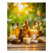 Serene Spa Essential Oils & Candles Wall Art ポスター (正面)