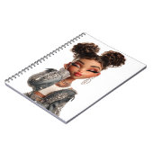 Serene Sparkle Muse Spiral Photo Notebook ノートブック (左側)