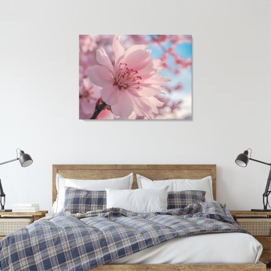 Serene Spring Flower Art Canvas Print キャンバスプリント (インサイチュ (寝室))