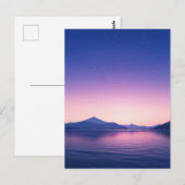 Serene Starry Night Mountain Lake ポストカード (正面/裏面)