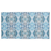 Serene symmetric ice blue M-size abstract pattern 枕カバー (正面)