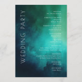 Serene Teal Watercolor Waves プログラム (裏面)
