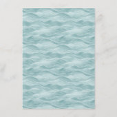 Serene Teal Wave Motions エンクロージャーカード (裏面)