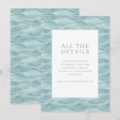 Serene Teal Wave Motions エンクロージャーカード (正面/裏面)