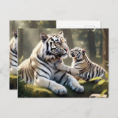 Serene Tiger Forest Postcard – Elegant Wildlife ポストカード (正面/裏面)