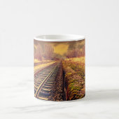 Serene TrainトラックPhoto Coffee Mug コーヒーマグカップ (中央)
