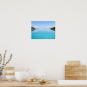 Serene Turquoise Ocean Bay Poster - Calm Mediterra ポスター (キッチン)