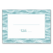 Serene Turquoise Wave テーブルナンバー (正面)