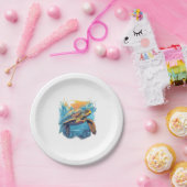 Serene Underwater Turtle Copy ペーパープレート (パーティー)