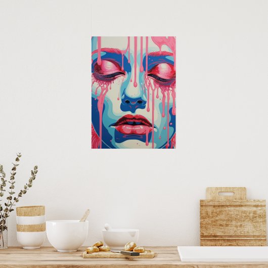 Serene Whispers：色の二重性 ポスター (キッチン)