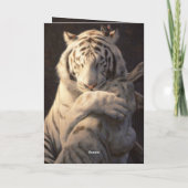 Serene White Tiger Card – Comfort & Reflection カード (裏面)