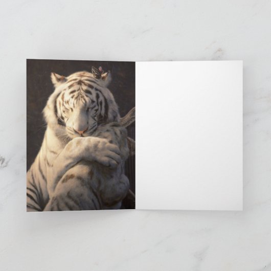 Serene White Tiger Card – Comfort & Reflection カード (内部)