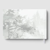 Serene White Watercolor Trees ゲストブック (裏面)