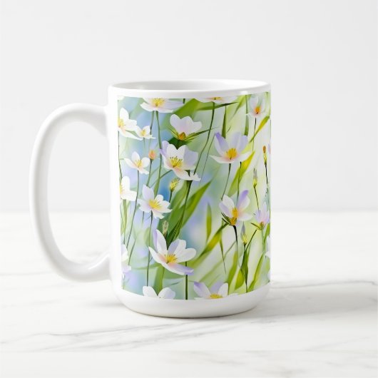 Serene Wildflower Classic Mug コーヒーマグカップ (左)
