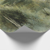 Serene Willow Tree Reflection Nature Art (10) ラッピングペーパー (角)