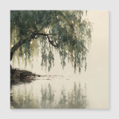 Serene Willow Tree Reflection Nature Art (11) (正面)