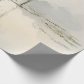 Serene Willow Tree Reflection Nature Art (2) ラッピングペーパー (角)