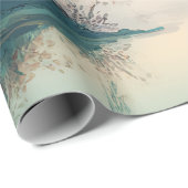 Serene Willow Tree Reflection Nature Art (3) ラッピングペーパー (ロールコーナー)