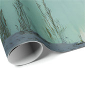 Serene Willow Tree Reflection Nature Art (4) ラッピングペーパー (ロールコーナー)