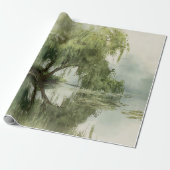 Serene Willow Tree Reflection Nature Art (5) ラッピングペーパー (アンロールド)